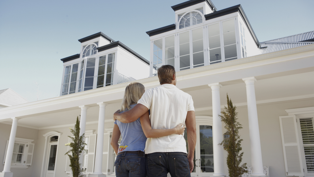 Homebuyers admire house after home after buying with the conventional home loan.